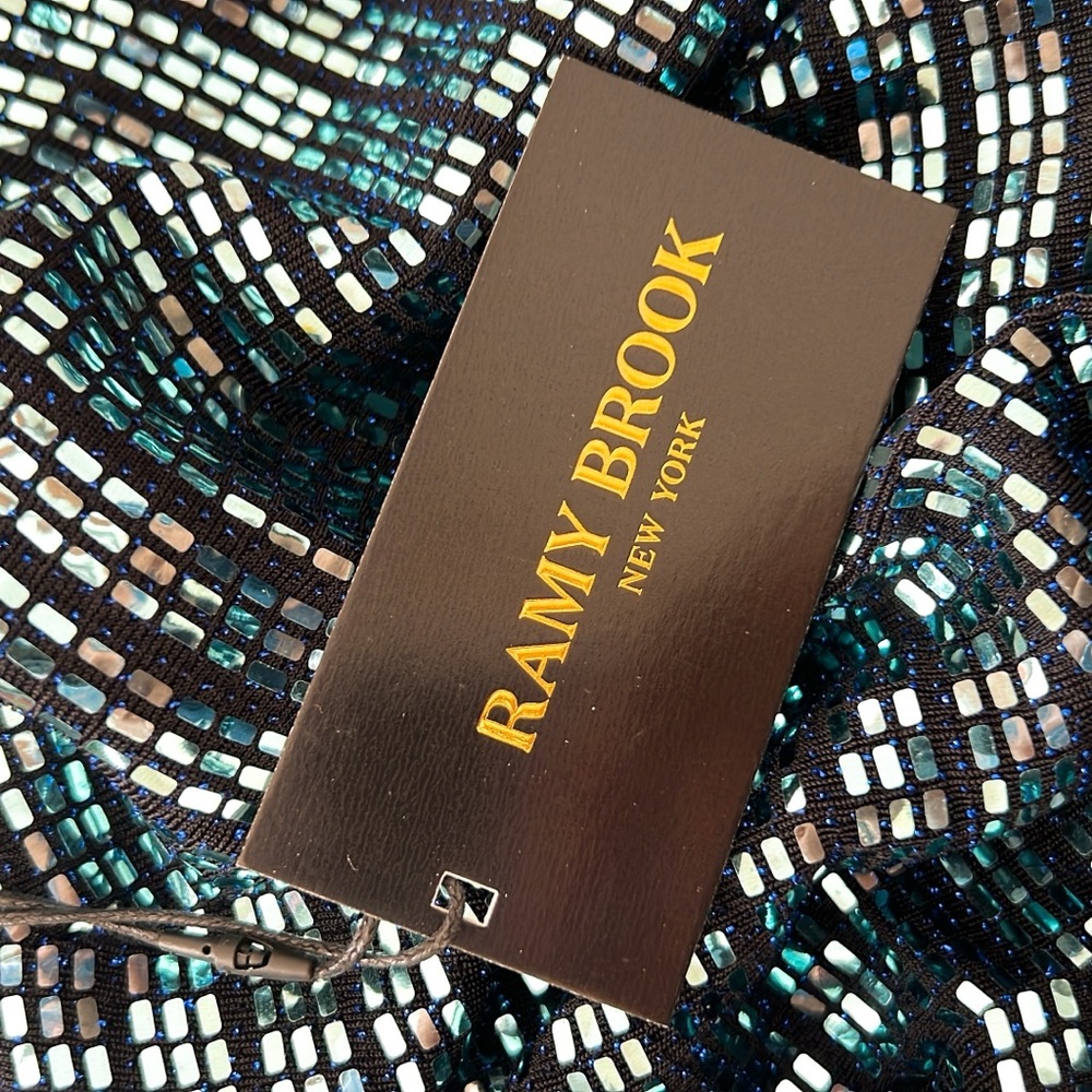 Ramy Brook Twist Front Strapless Daya Mirrored Mini Dress - Picture 11 of 12